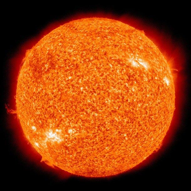 Closeup of the sun